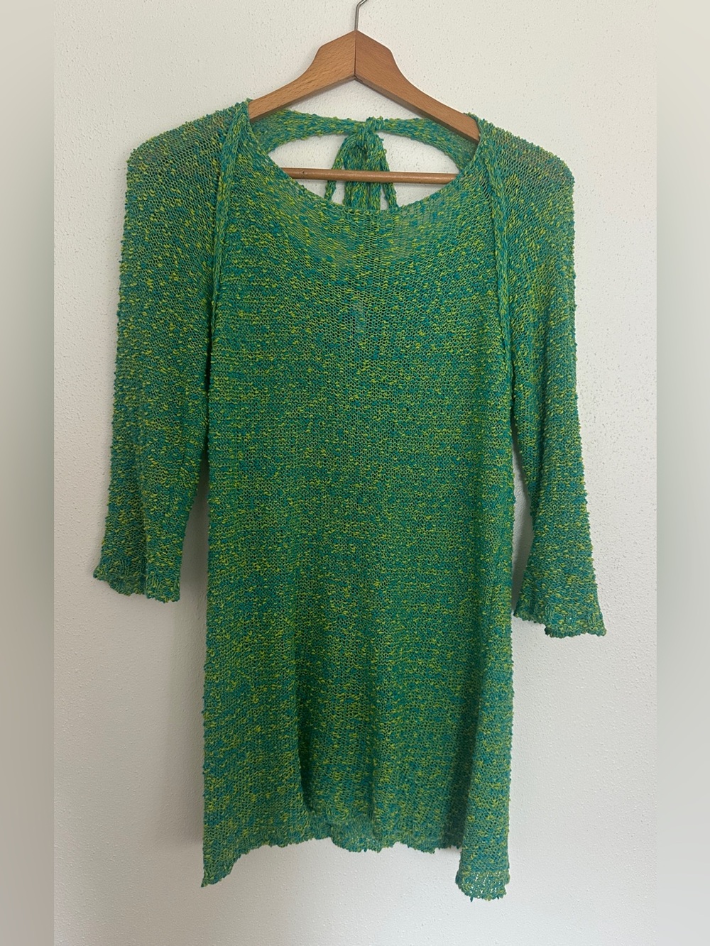 Georgina Estefania Green Knit Minidress Size S EUC